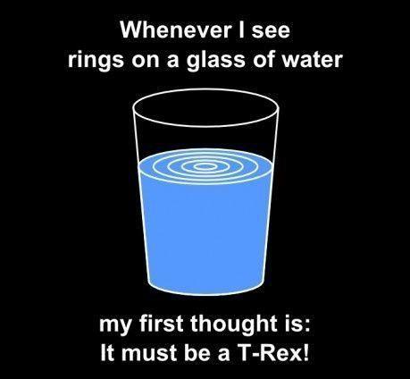 T-Rex Water Rings Meme