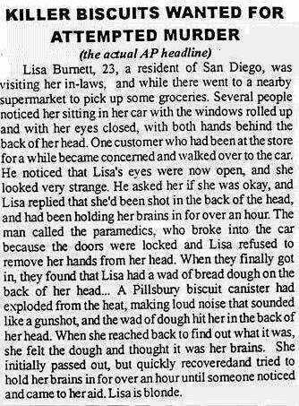 When Dough Attacks: The Blonde's Fright