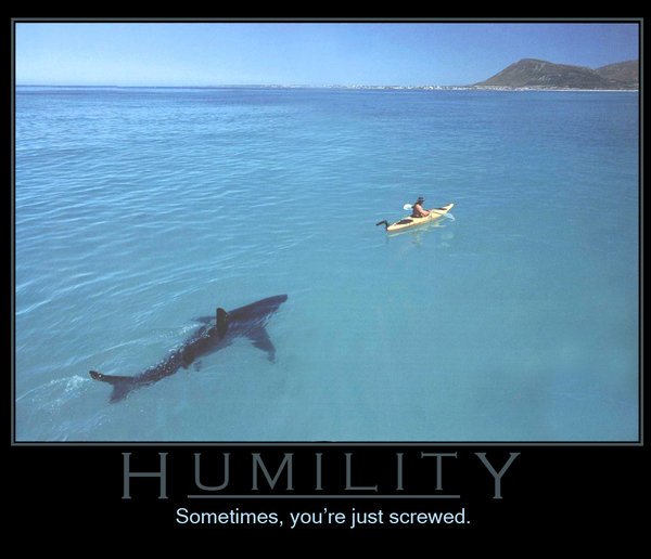 When nature humbles you