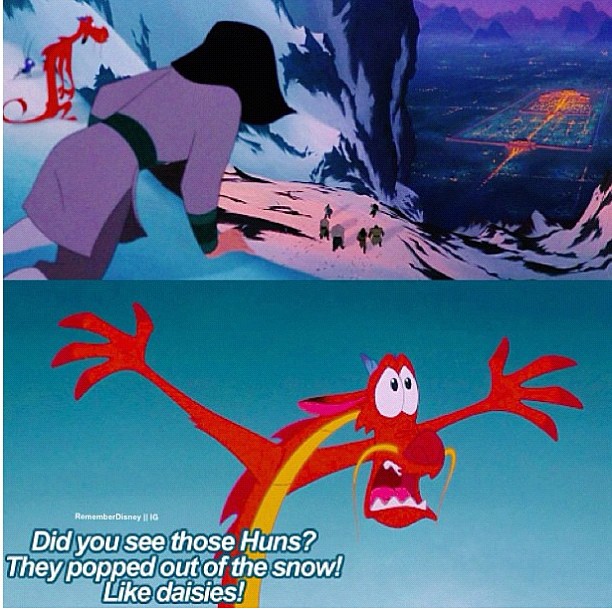 Snow warriors meet springtime flowers!