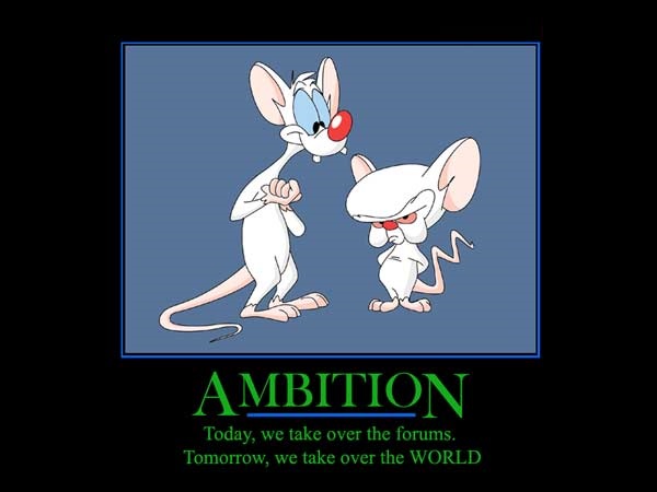 Mouse duo's world domination blueprint!