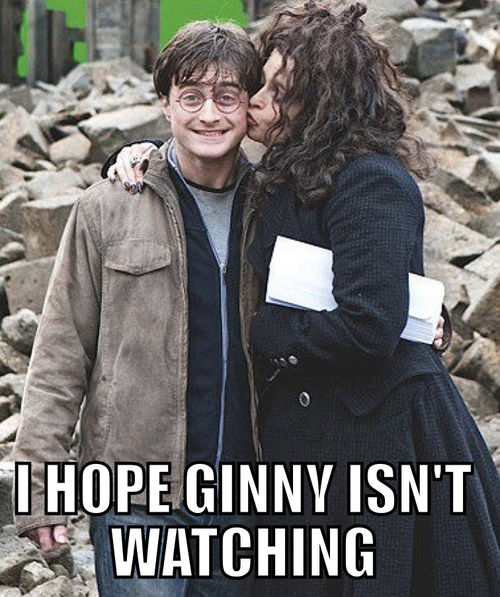 Awkward Kiss at Hogwarts