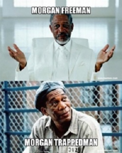 When Morgan meets his meme-twin.