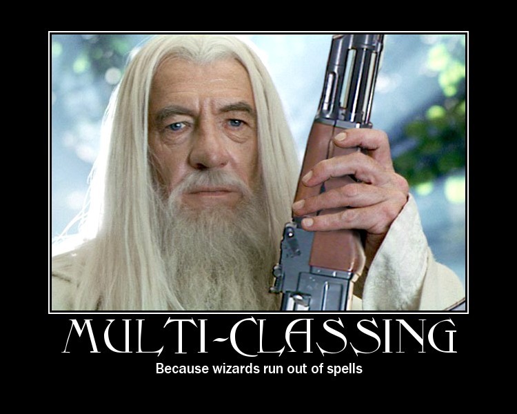 When Gandalf goes modern warfare